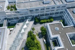 Das Klinikum Nürnberg ist Kunde von POLAVIS. Hier sieht man das Klinikum aus der Luft.