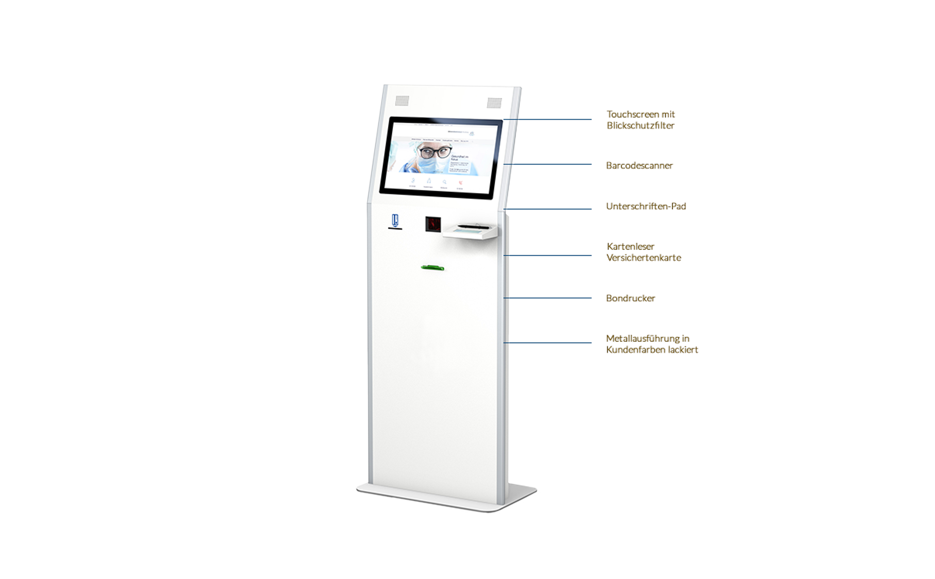 POLAVIS Kiosksysteme für den Online Check-In ins Krankenhaus