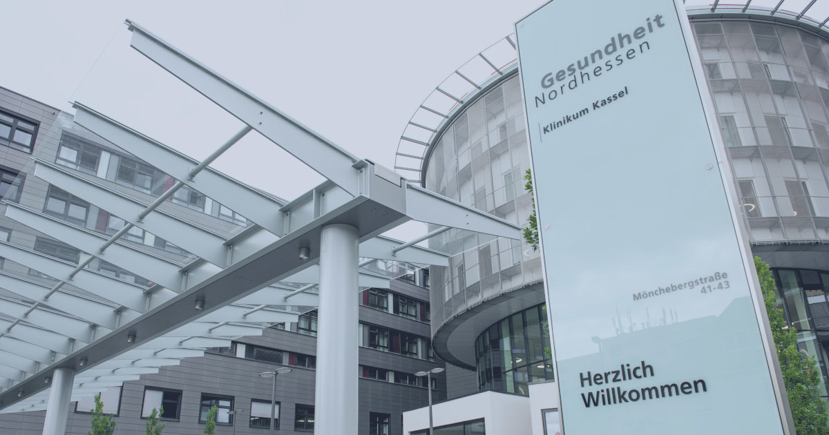 Gesundheit Nordhessen, Eingangsbereich Klinikum Kassel.