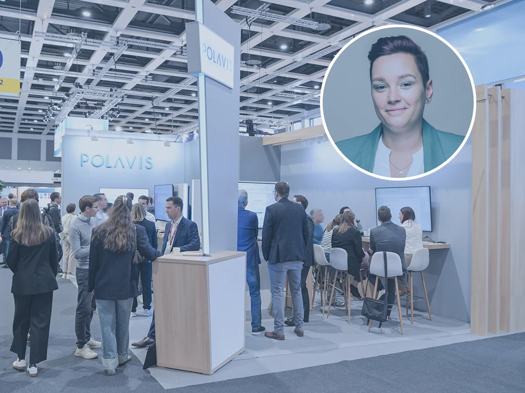 Der POLAVIS Messestand auf der DMEA 2026 ist bestens besucht.